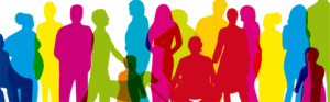 Group of women, men and children Group of women, men and children